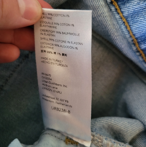 Urban Outfitters BDG Straight Kick High Rise Jeans Size 33 - Picture 6 of 7